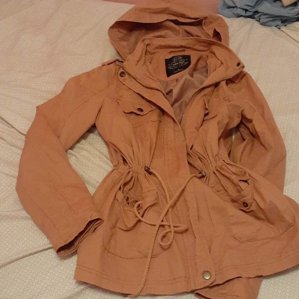pink warm jacket